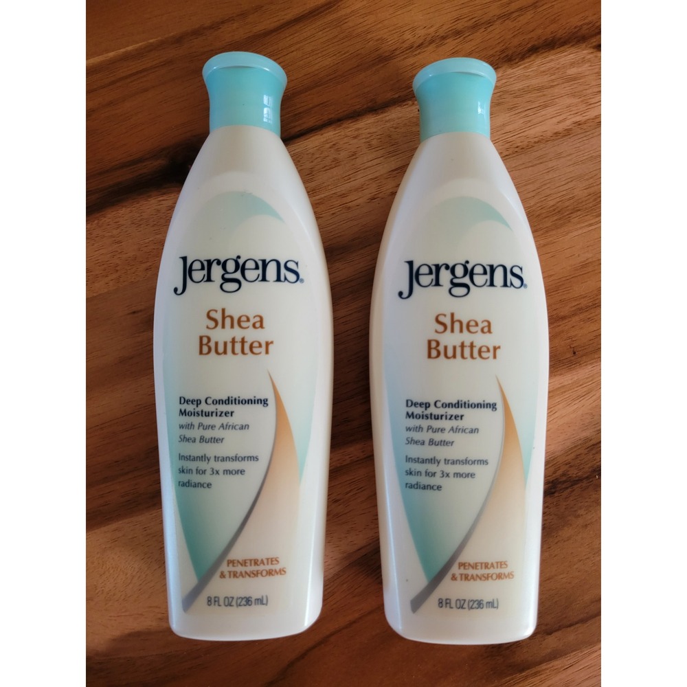 Jergens Shea Butter Moisturizer Lotion 8 oz 2-Pack Deep Conditioning Skin Care